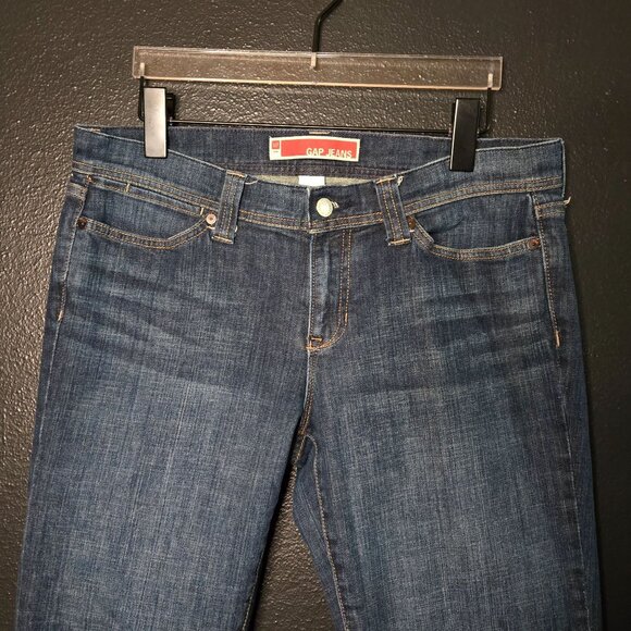 Y2K Gap Jeans Womens Flare Low Rise Denim Pants Size 10 Blue Cotton Blend Blue - Picture 3 of 6